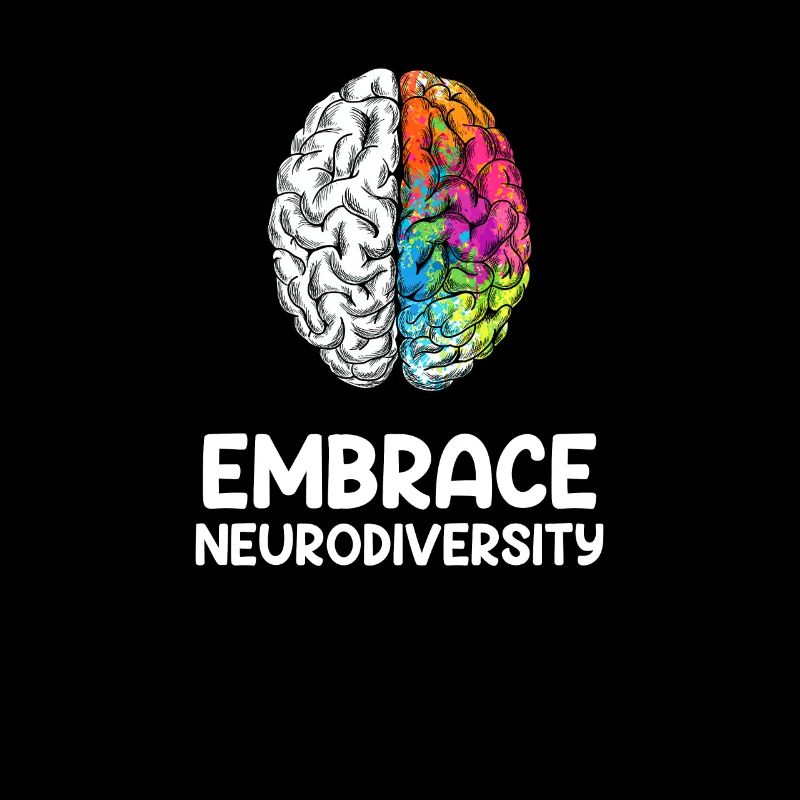 Embrace Neurodiversity Awareness brain neurodivers