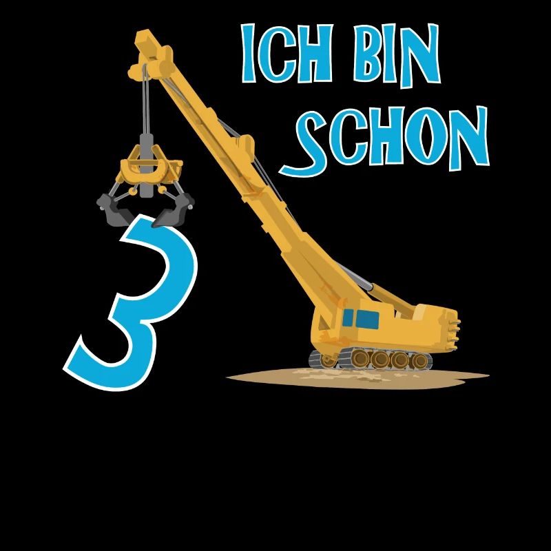 Ich bin schon drei Kran Geschenkidee