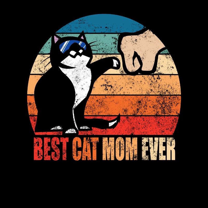 Beste Katzenmutter aller Zeiten Lustige Fauststoß Muttertagskatze