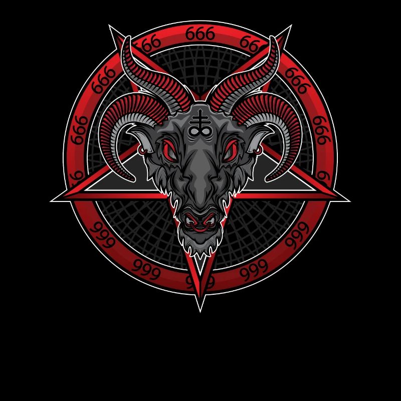 Baphomet Satan 666 Gothic Occult Antichrist