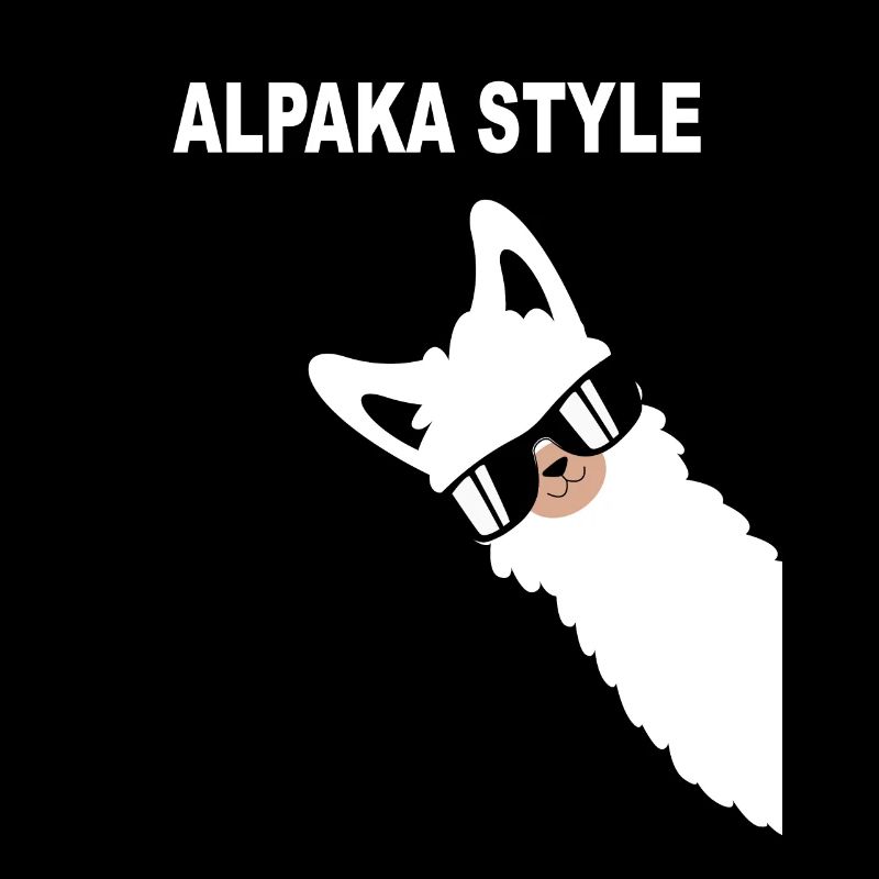 Style alpaga drôle de conception d'alpaga disant