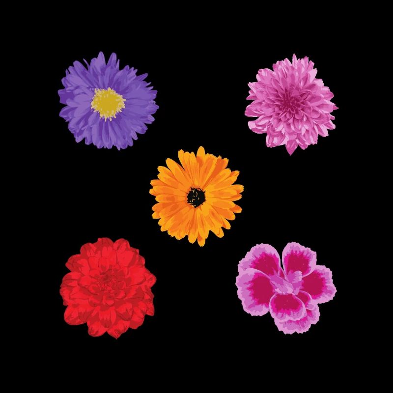 Flowers motif set