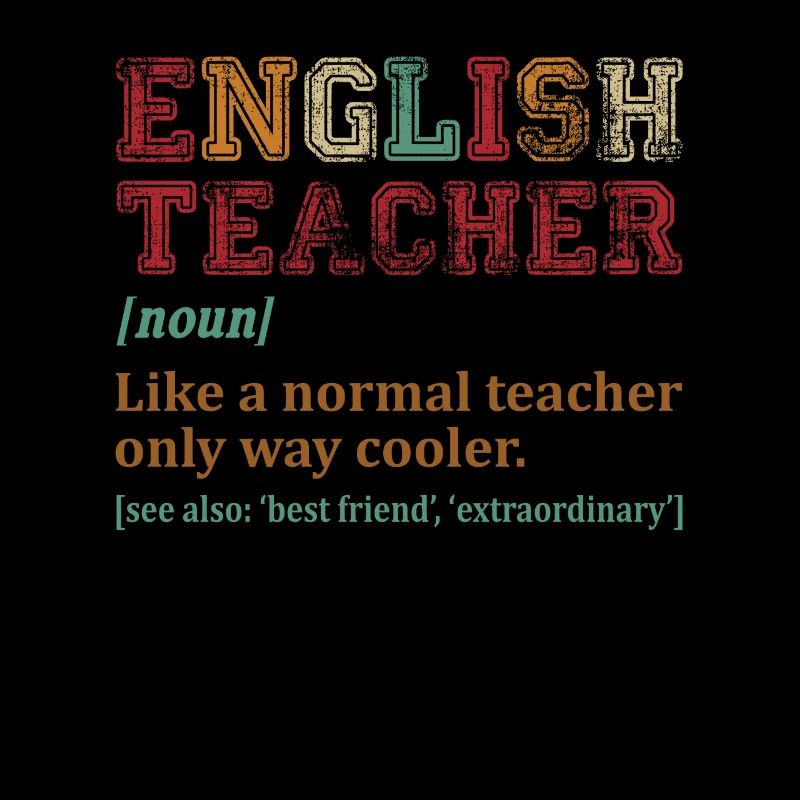 Professeur d'anglais comme un professeur normal seulement Cooler