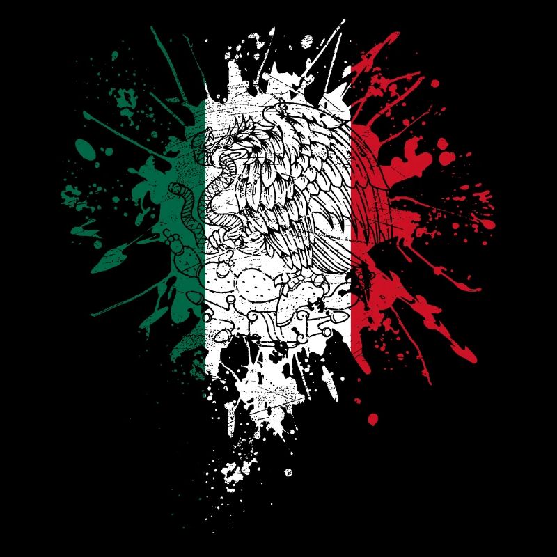 Mexico flag with eagle