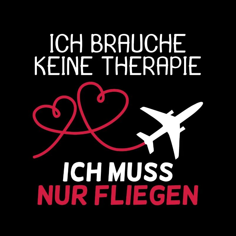Pilot Therapie Spruch Flugzeug Geschenk