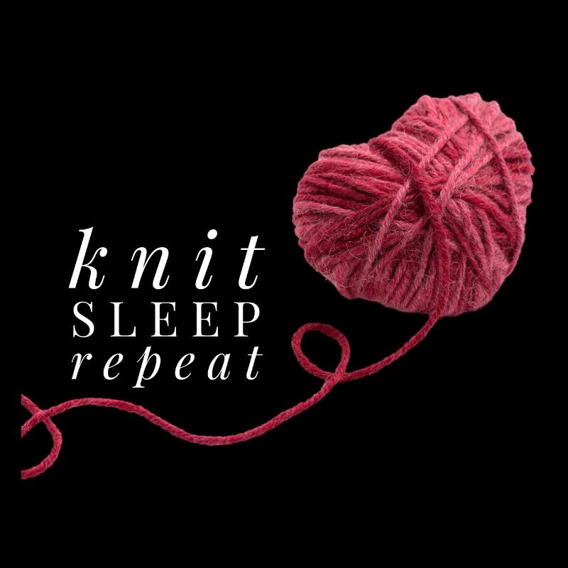 Knit Sleep Repeat red heart wool for knitting