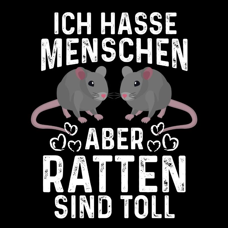 Ratte ich Hasse Menschen Rattenzüchter Geschenk