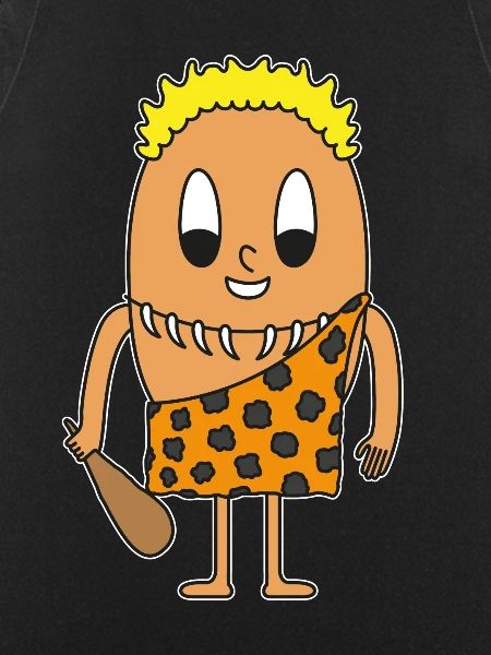 Stone age man egg