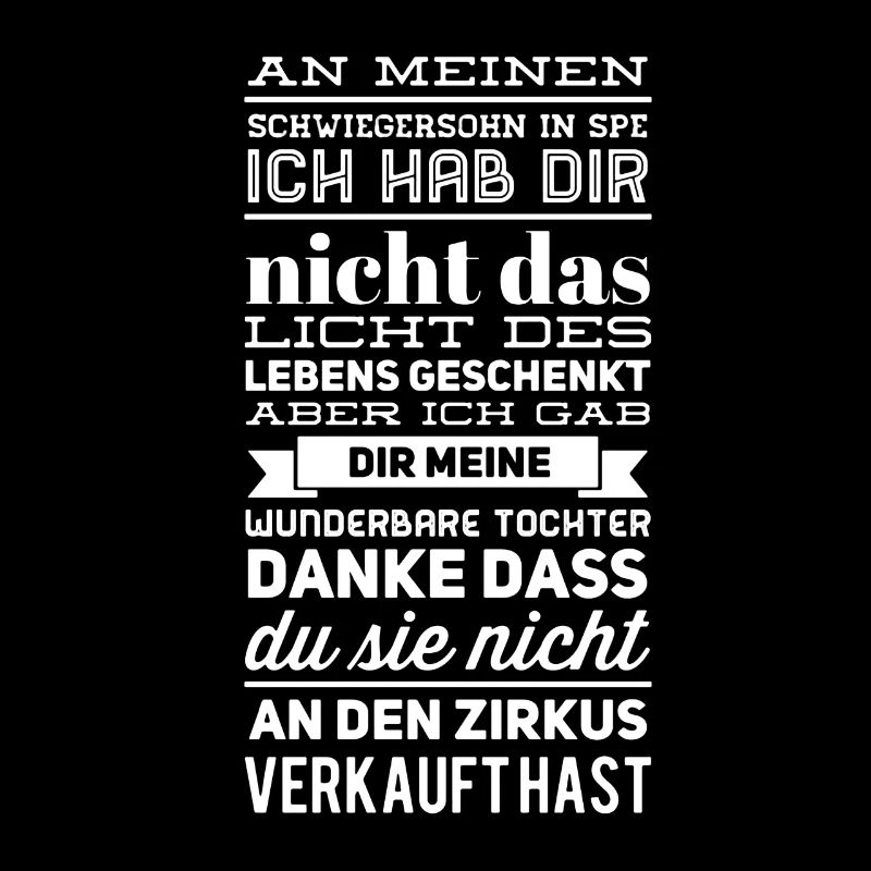 Schwiegersohn witziger Spruch