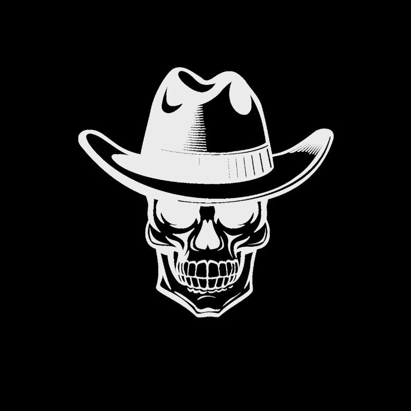 Skull cowboy skull