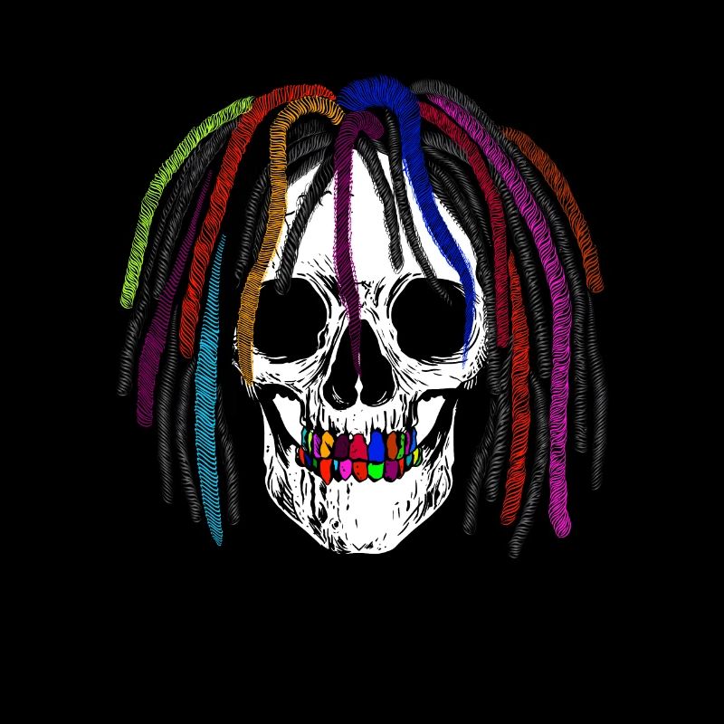 Jamaïque Reggae Rasta Rasta Dreadlock Skull