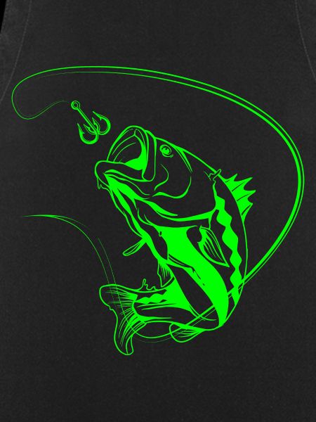 Leuchtender Angelfisch im Neon-Stil