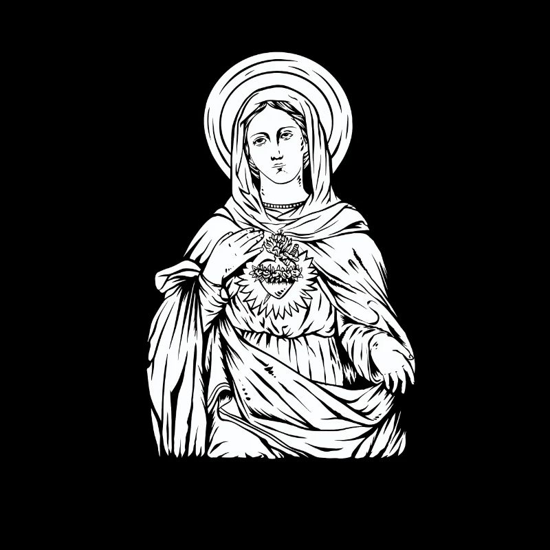Sainte Vierge Marie Mère Chrétienne Jésus