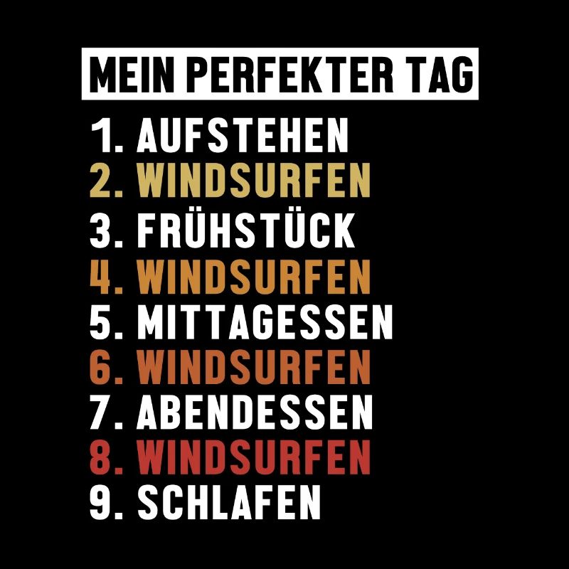 Windsurfen Perfekter Tag Sailboarding Surfer