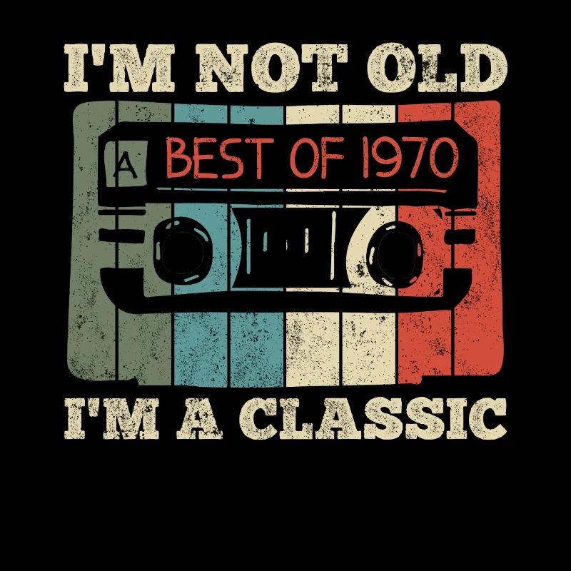 1970 Geburtstag Kassette Retro