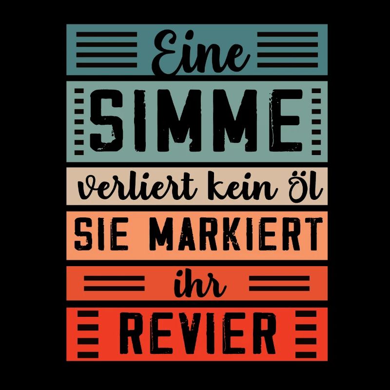 Simson Spruch Simme Moped - verliert kein Öl