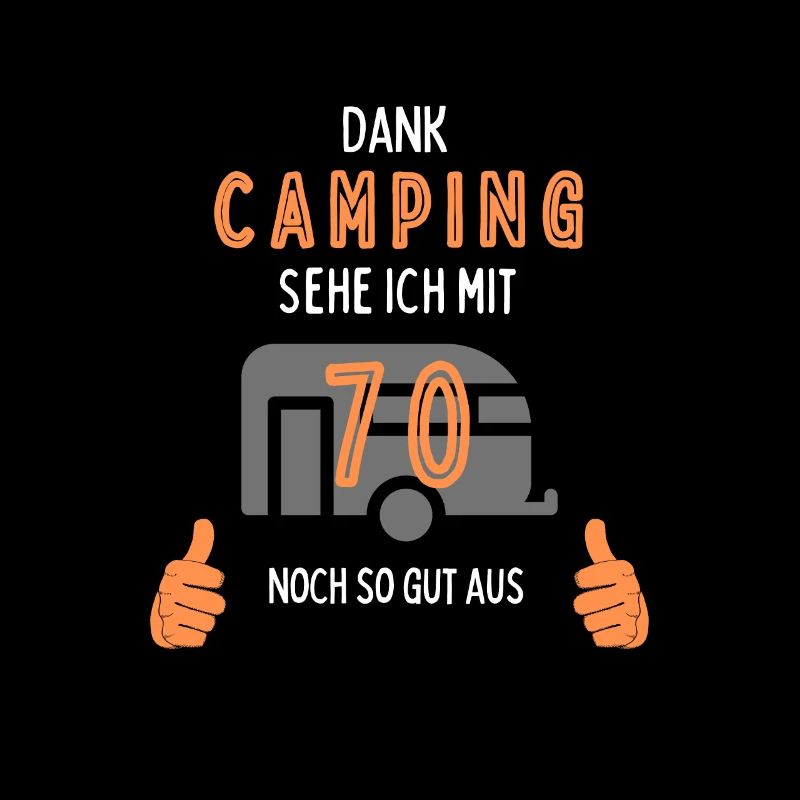 Camping, 70. Geburtstag, Geschenk, Geschenkidee,