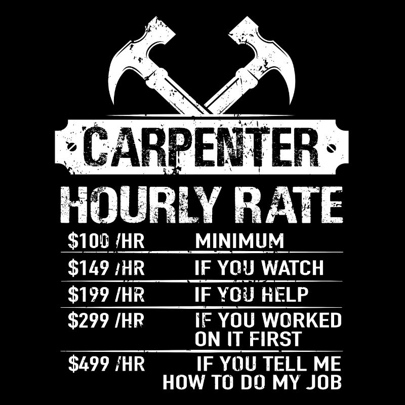 Carpenter Hourly Rate Carpenter Carpenter Gift