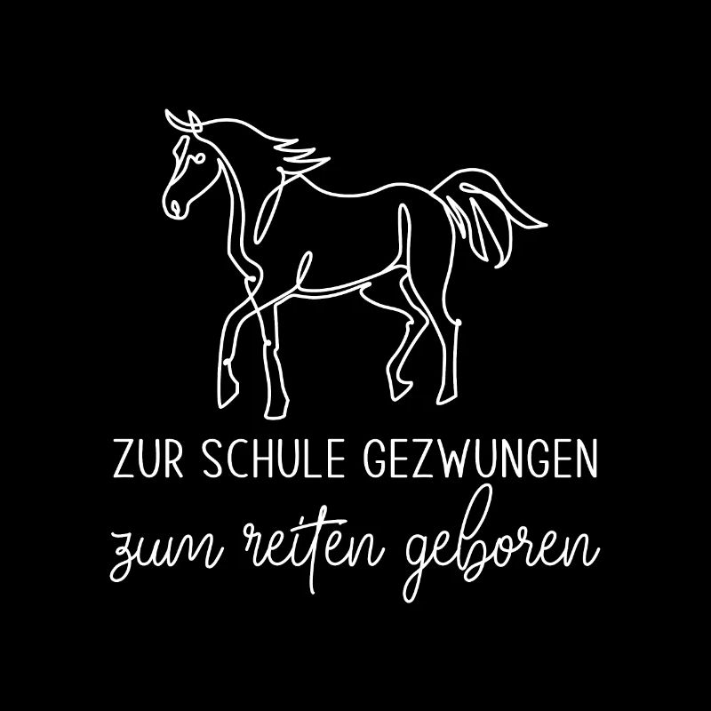 Pferd Teenager Schule - Geschenk, Geschenkidee