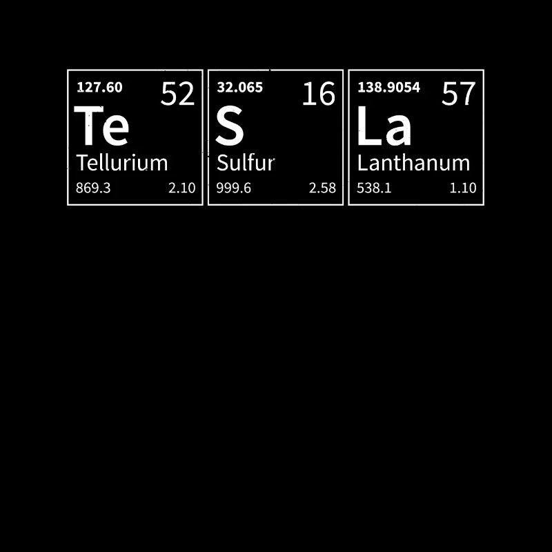 Tesla Periodic Elements Chemistry