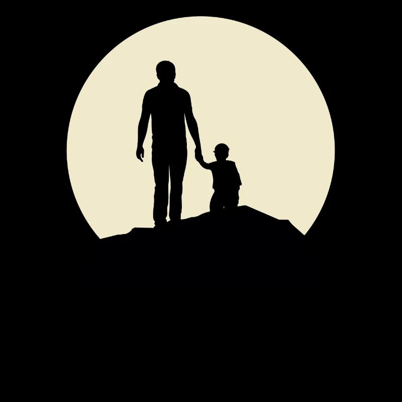 Fancy Dad And Moon Design