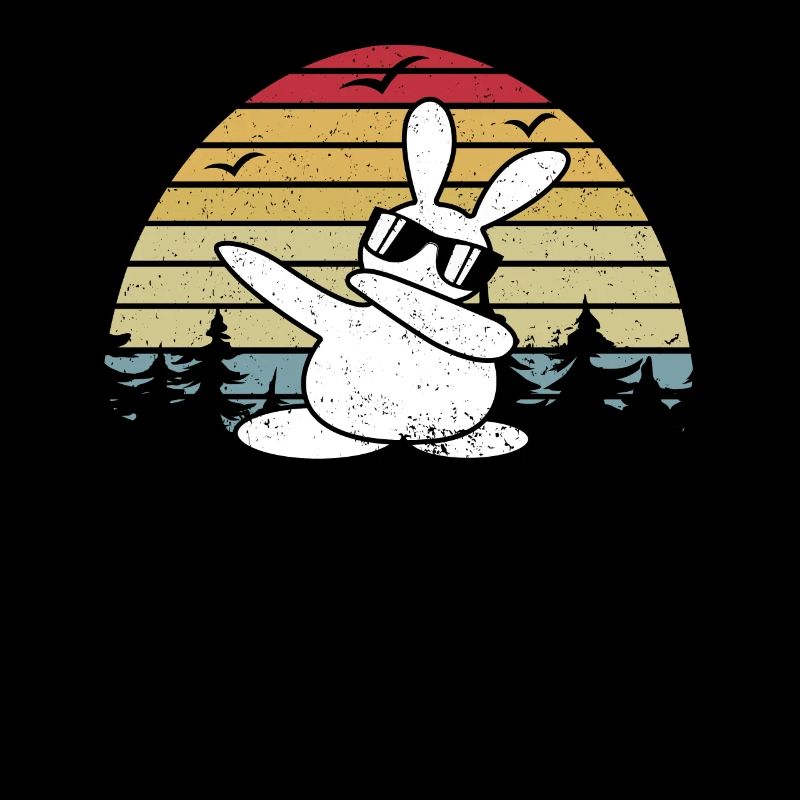Dabbing Dance Hase - Retro Dab Dance Rabbit