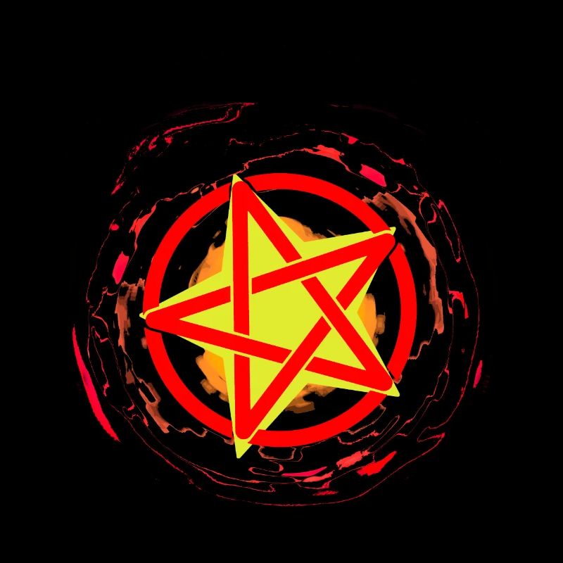 Satan Diable Pentagramme Enfer Rituel de Mort Occulte