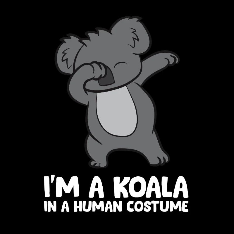 Ich bin ein Koala in einem menschlichen Kostüm
