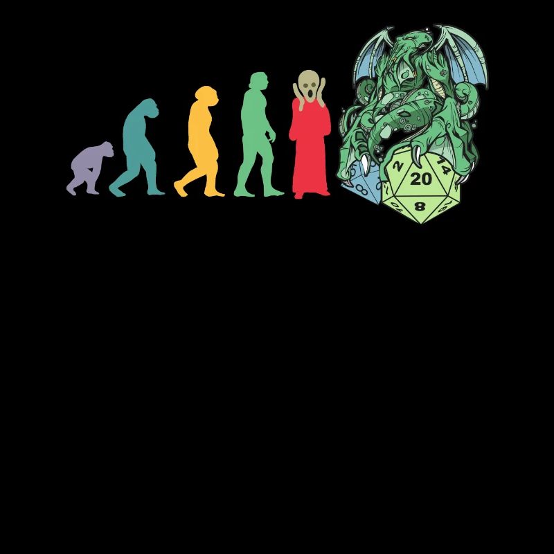 RPG Game Evolution Gamer D20 Dice Pen and Paper