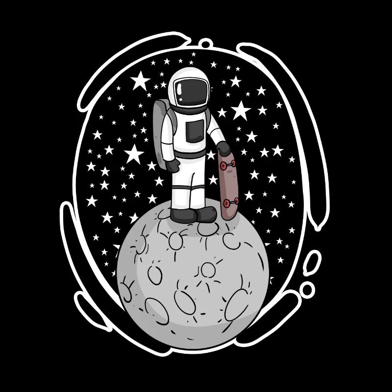 Skateboard skateboard de skateboard de skateboard astronaute