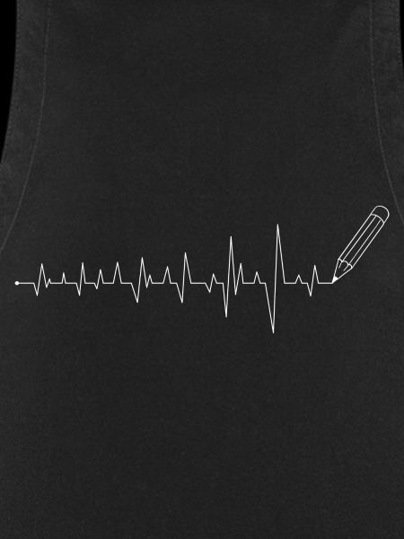 ECG Pencil Line Art