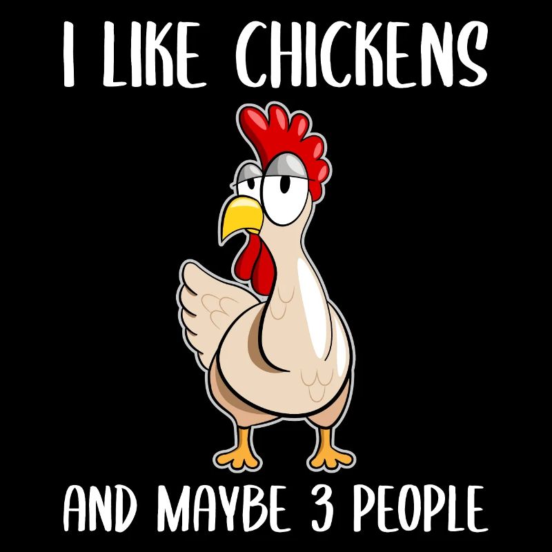 Poulets sort Drôle poulet cadeau poules