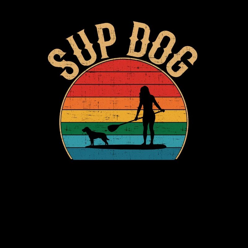 Sup Dog, paddle boarding