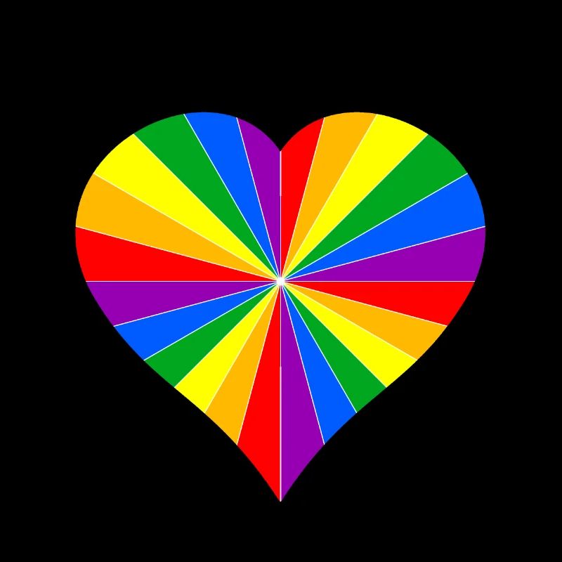 LGBT Herz Liebe Regenbogen