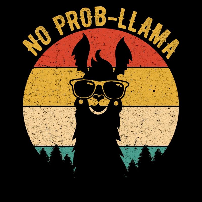 vintage no prob llama
