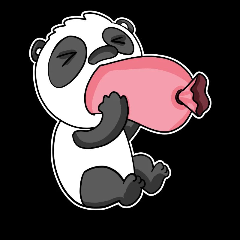 Panda avec saucisse