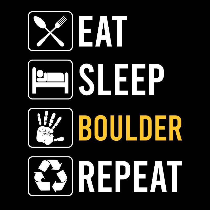 Eat Sleep Bouldern Repeat - Boulder lustiger