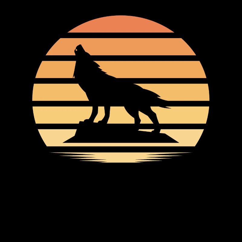 Wolf pack animal wolves