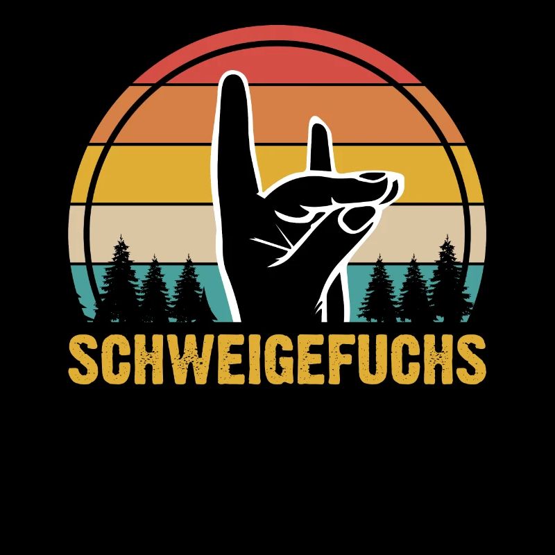 Schweigefuchs Lehrer Retro Geschenkidee