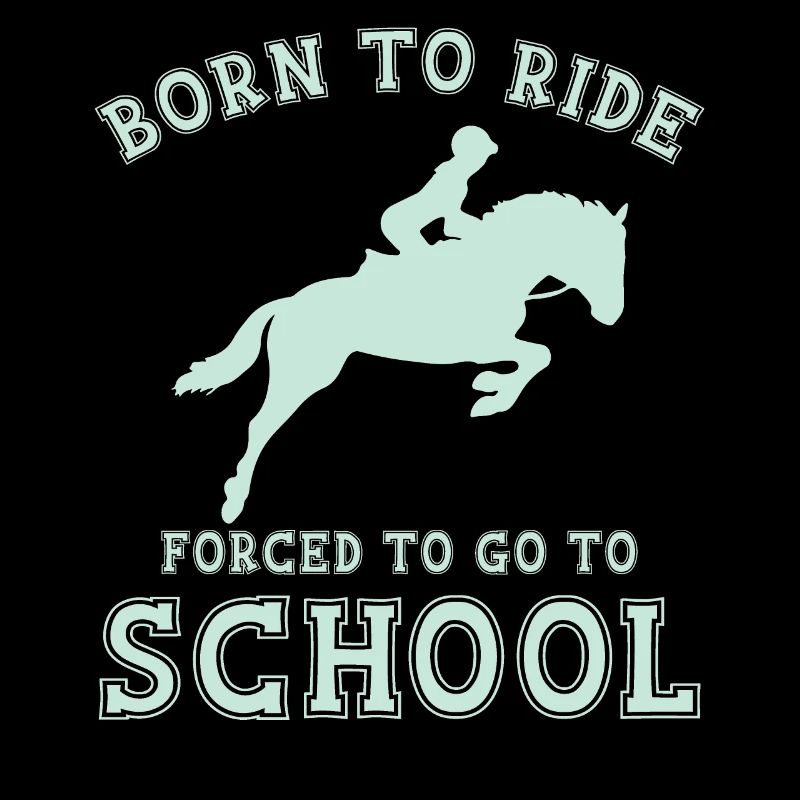 Né à l’équitation Forcé Pour Aller à l’école