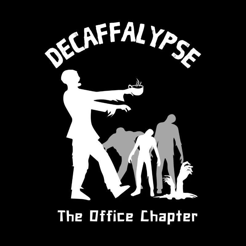 Decaffalypse Drôle de café zombies humour de bureau