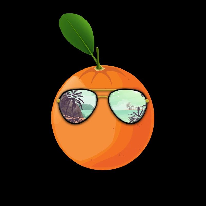 Orange Mit Sonnenbrille Geschenk