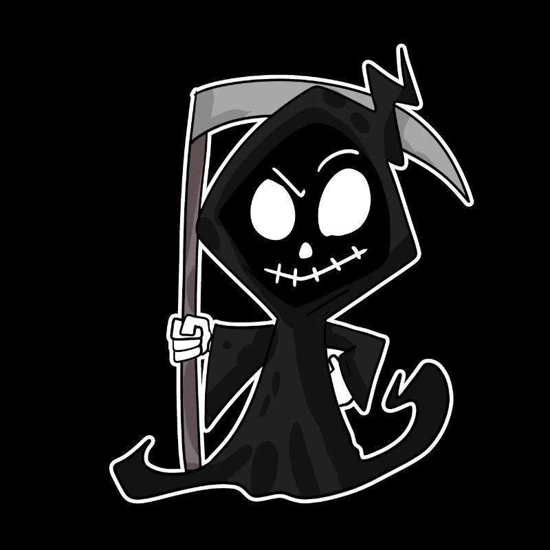 Sensenmann mit Sense