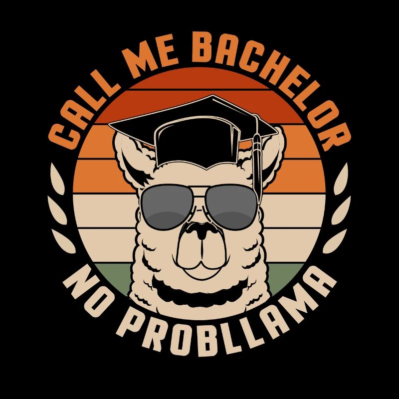 Call Me Bachelor Lama Bachelor Hat College Graduat