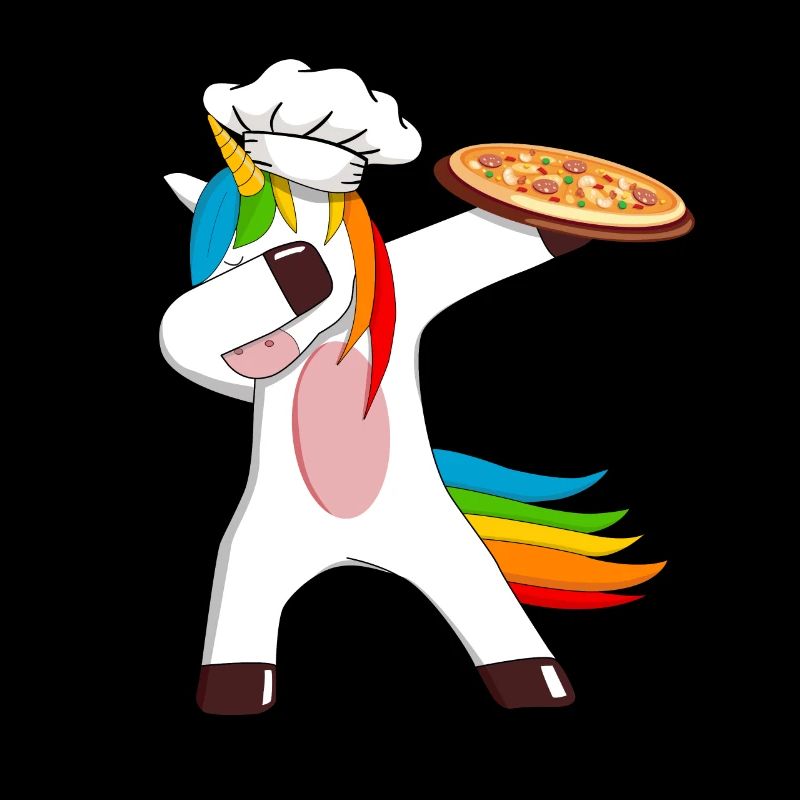 Pizzabäcker Pizzeria Pizza Einhorn Mit Pizza