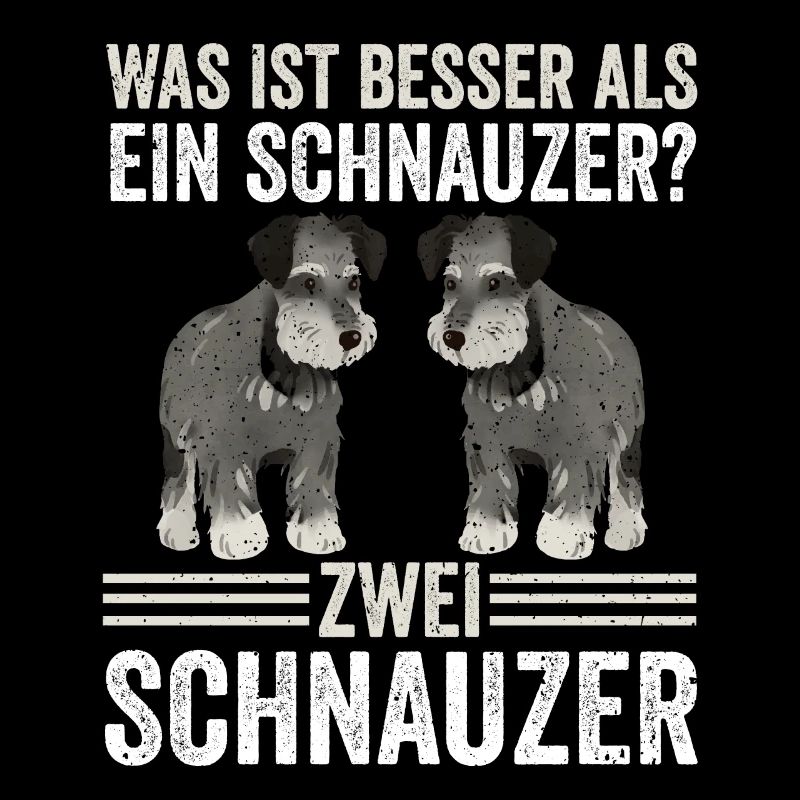 Zwei Schnauzer Hund Schnauzer