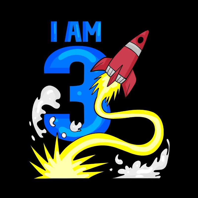 3 Geburtstag Junge - 3 Jahre alt - Ich bin 3