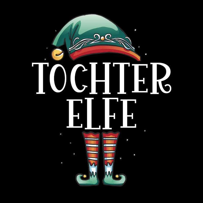 Weihnachten Partnerkostüm Tochter Elf Elfe Elfen