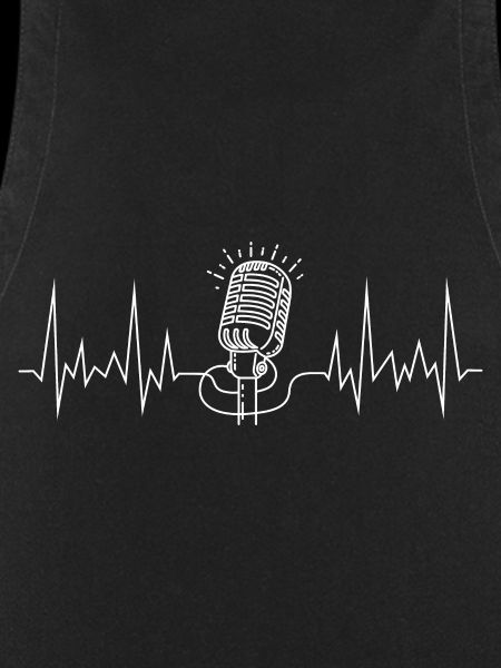 wave line microphone white
