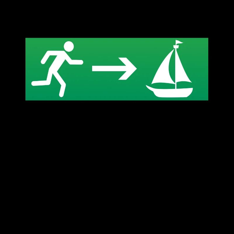Emergency exit sailing sailboat
